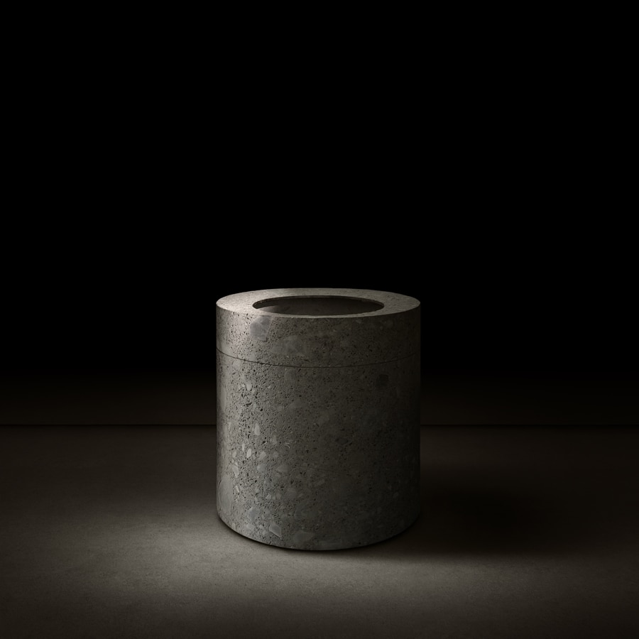 An abstract, sculptural form in which the echo of our existence reverberates.