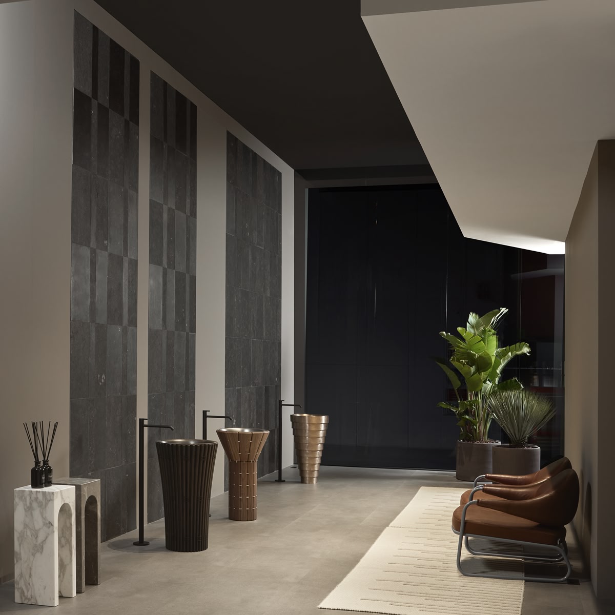 light textures and marks, sophisticated shades and color variations