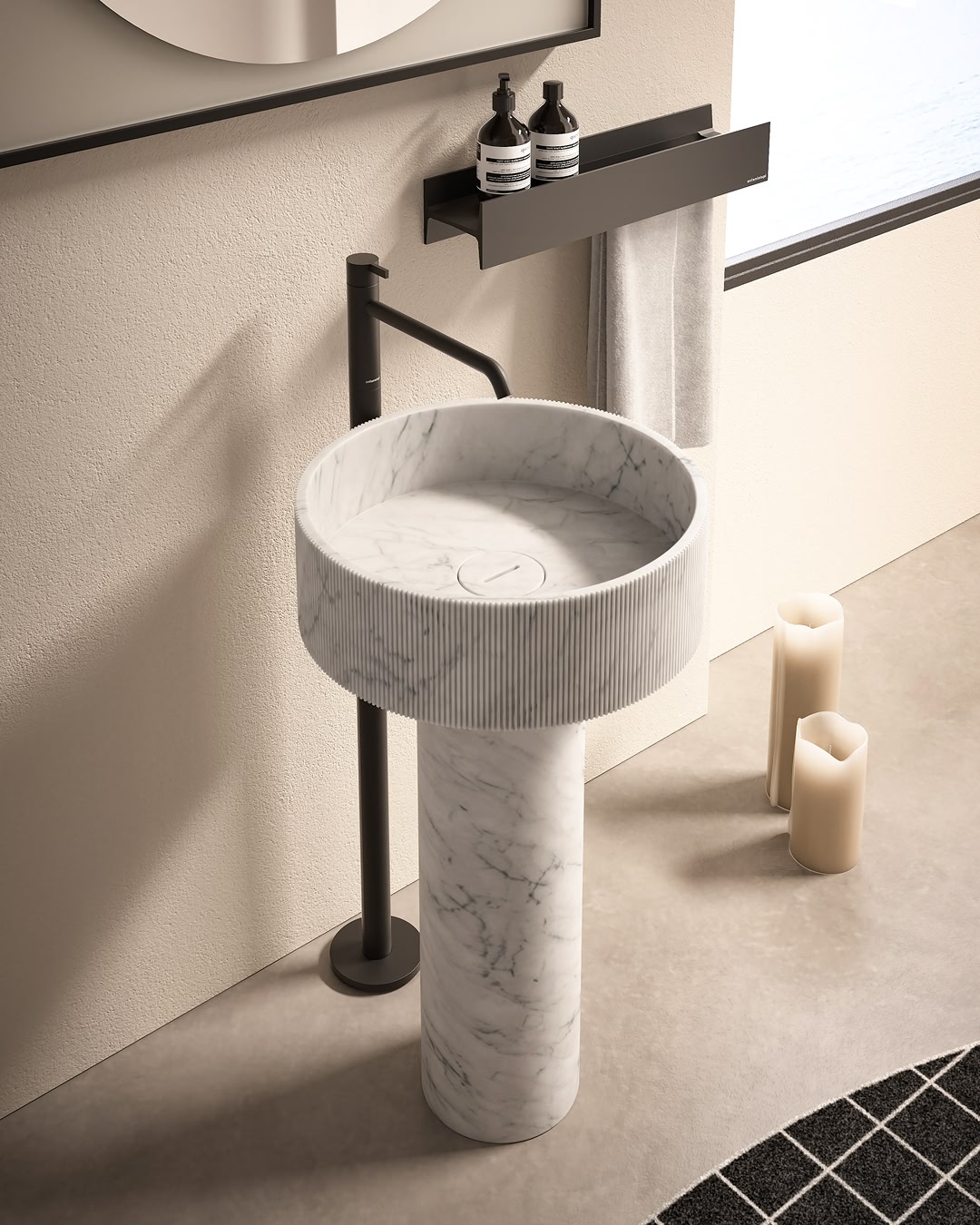 una combinazione equilibrata di due volumi