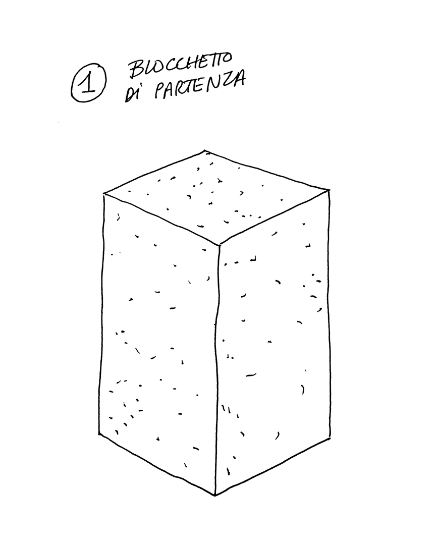 un gesto creativo che definisce una forma
