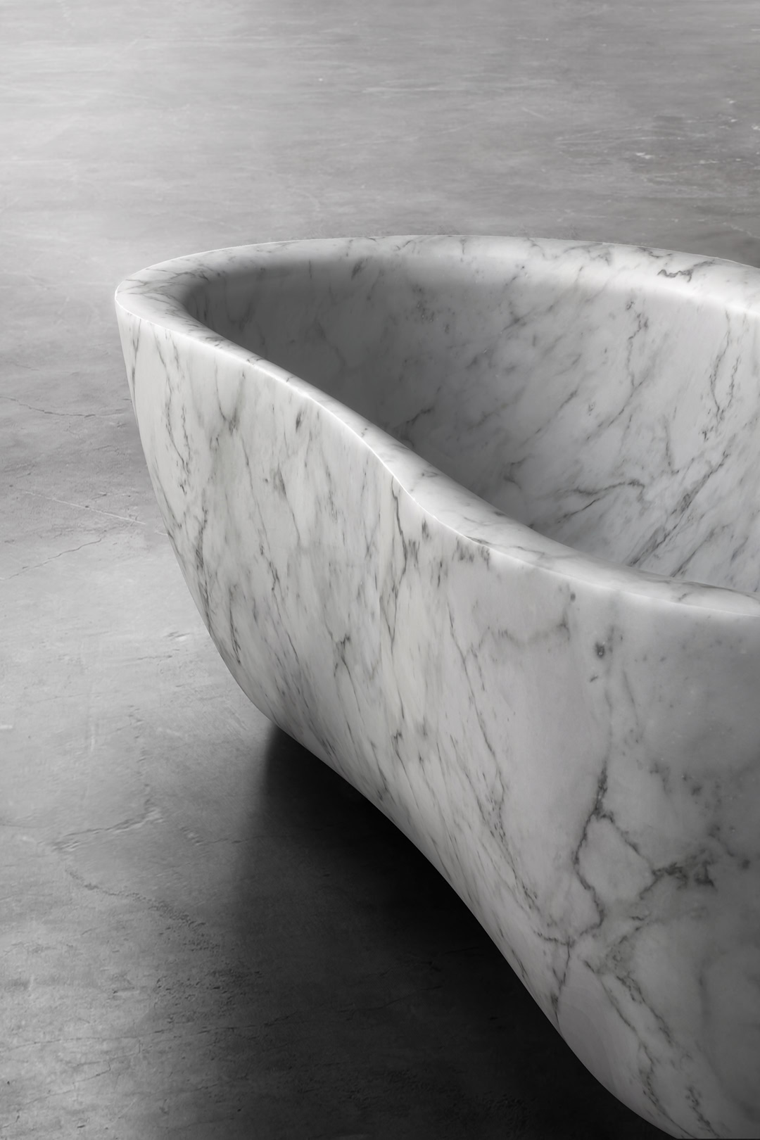 a real sculpture carved from a monolith
