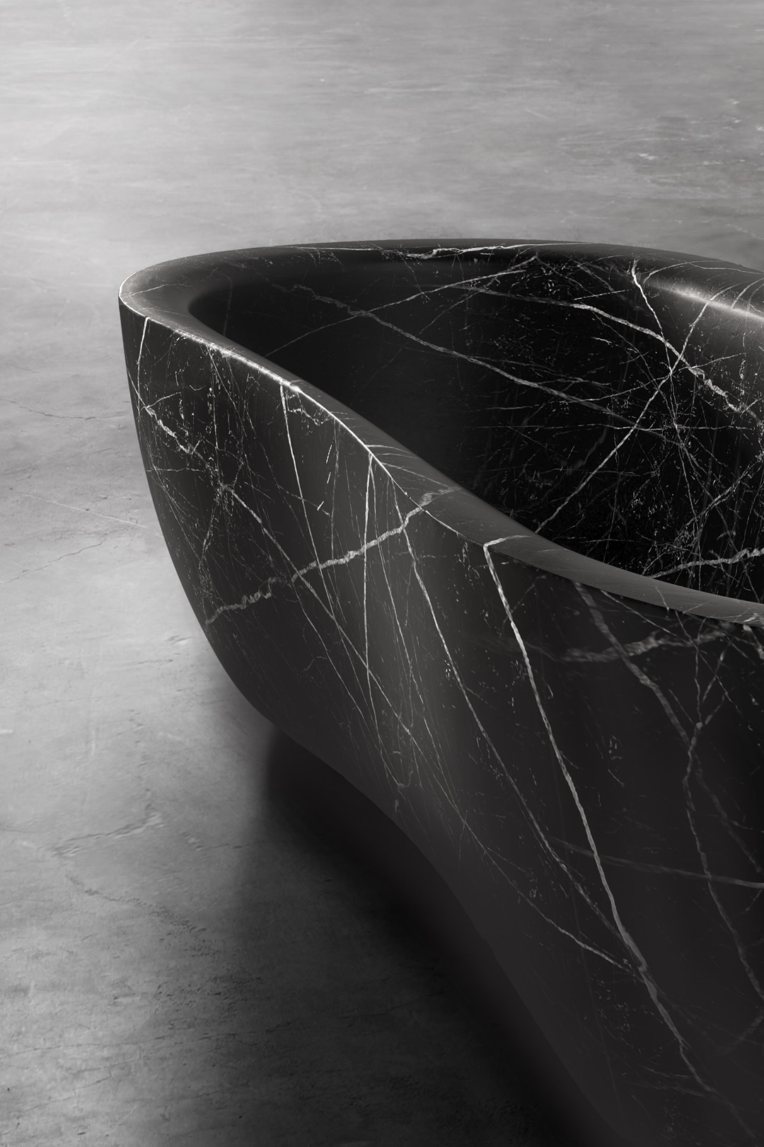 a real sculpture carved from a monolith